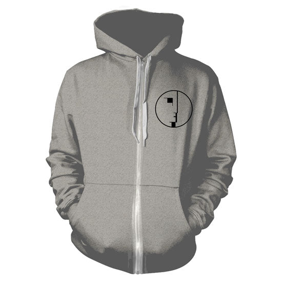 Hoodie - Bauhaus - Logo - Grey - Zip - Front
