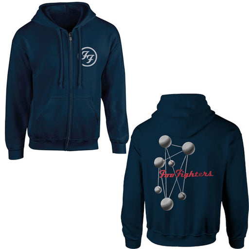 Hoodie - Foo Fighters - The Color And Shape - Zip - Navy