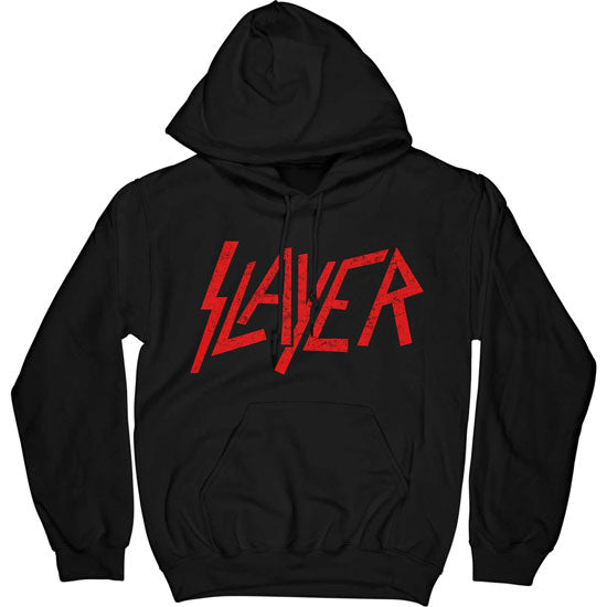 Hoodie - Slayer - Distressed Logo - Pullover