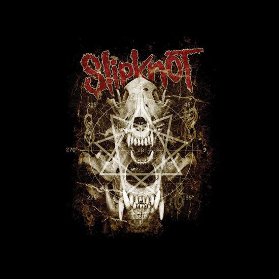 Hoodie - Slipknot - Skull Teeth - Zip - Back Image