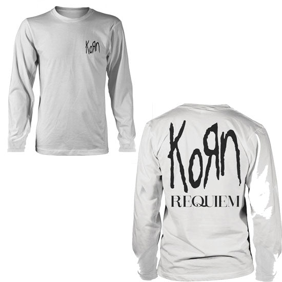 Long Sleeves - Korn - Requiem - Logo Pocket - White | Rock, Heavy Metal ...