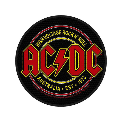 Patch - ACDC - High Voltage Rock N Roll - Round