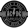 Patch - ACDC - Rock N Roll Will Never Die - Cut Out