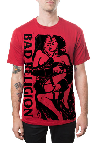 T-Shirt - Bad Religion - Naughty Nuns - Red - Front Model