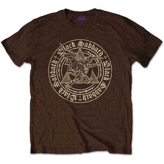 T-Shirt - Black Sabbath - Henry Pyramid Emblem - Brown