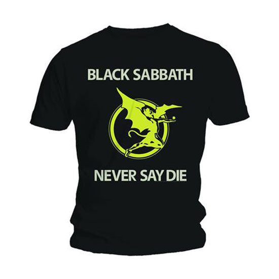 T-Shirt - Black Sabbath - Never Say Die in Yellow