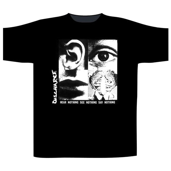 T-Shirt - Discharge - Hear Nothing See Nothing Say Nothing