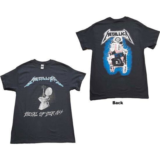 T Shirt Metallica Metal Up Your Ass Rock Heavy Metal Punk