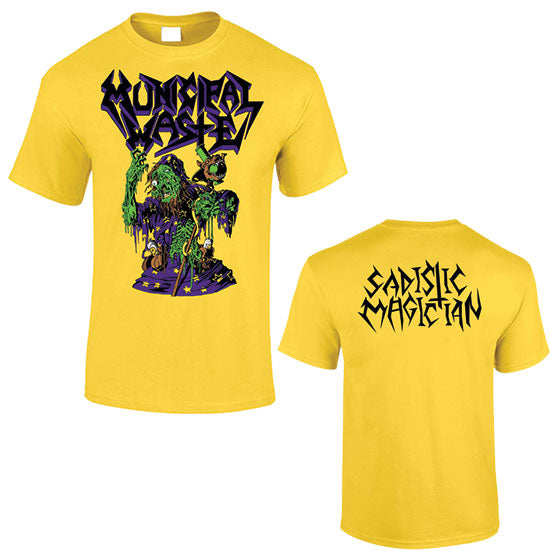 T-Shirt - Municipal Waste - Sadistic Magician - Yellow