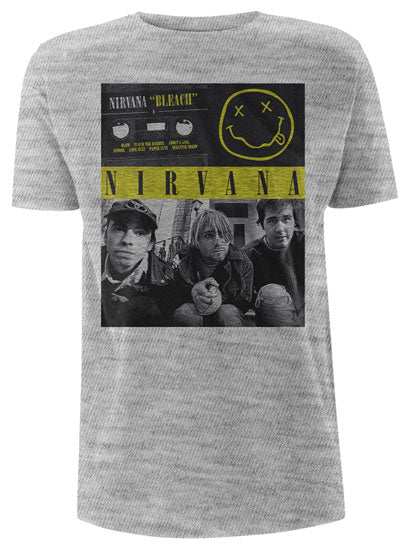 T-Shirt - Nirvana / KC - Bleach Tape Photo - Grey