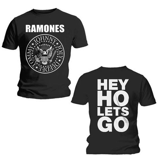 T-Shirt - Ramones - Hey Ho Let's Go With Back Print