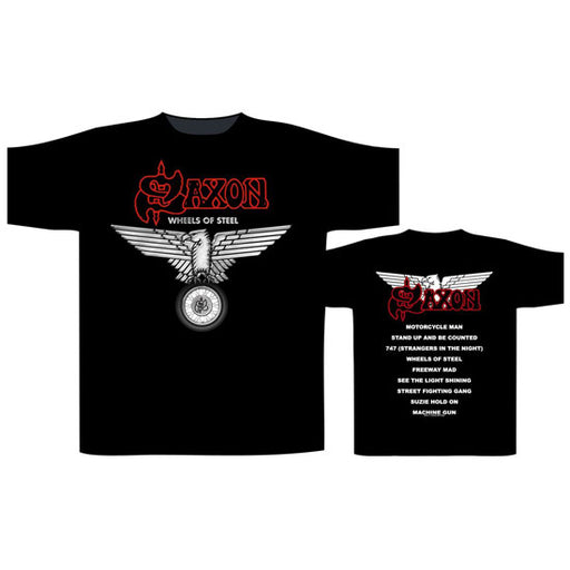T-Shirt - Saxon - Wheels of Steel Album