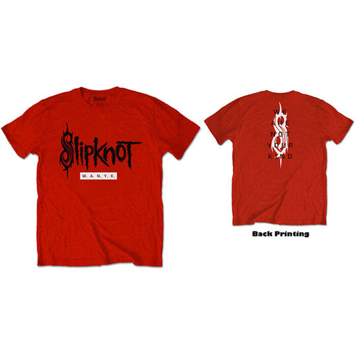 T-Shirt - Slipknot - WANYK With Back Print - Red