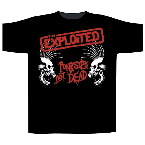 T-Shirt - Exploited (the) - Punks Not Dead - Skulls