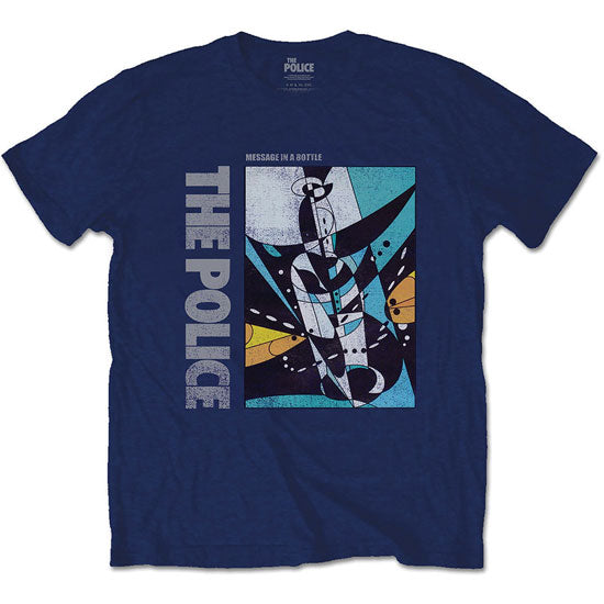 T-Shirt - Police (the) - Message in a Bottle - Blue