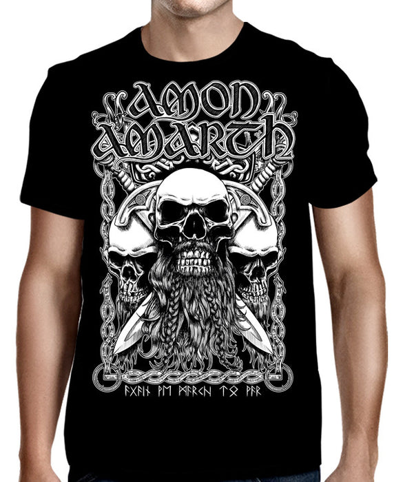 T-Shirt - Amon Amarth - Bearded Skull-Metalomania