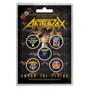 Button Badge Set - Anthrax - Among The Living