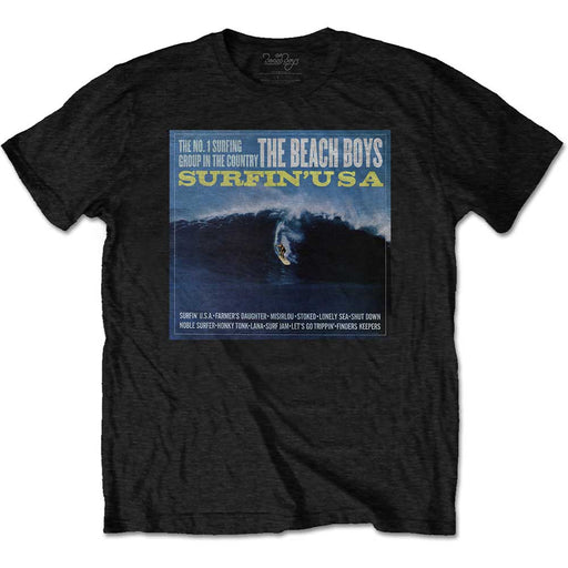 T-Shirt - The Beach Boys - Surfin USA - Black Shirt