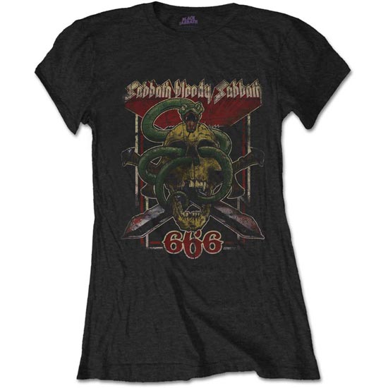 T-Shirt - Black Sabbath - Bloody Sabbath 666 - Lady-Metalomania