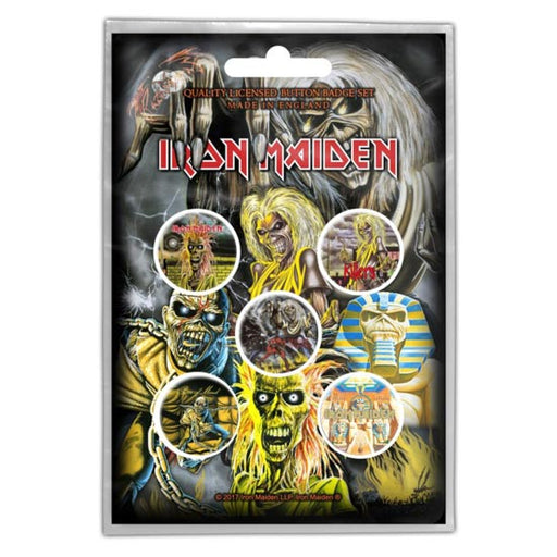 Button Badge Set - Iron Maiden - Early Albums