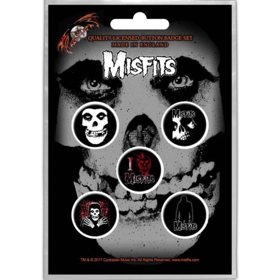 Button Badge Set - Misfits - Skull