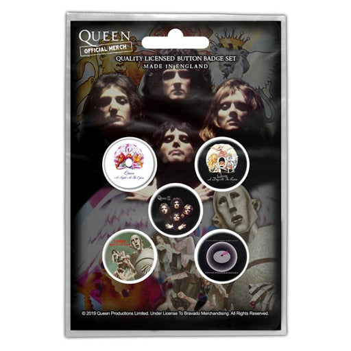 Button Badge Set - Queen - Early Albums