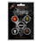 Button Badge Set - Venom - Black Metal