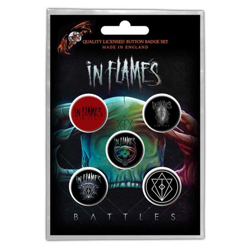 Button Badge Set - In Flames - Battles