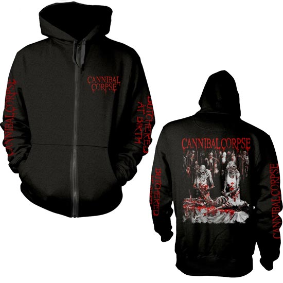 Hoodie - Cannibal Corpse - Butchered at Birth - Explicit - ZIP-Metalomania