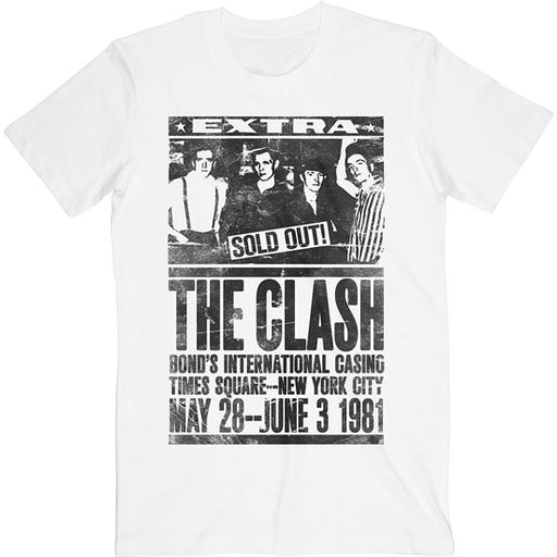 T-Shirt - Clash (the) - Bond's 1981 - White