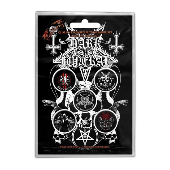 Button Badge Set - Dark Funeral - The Black Hordes