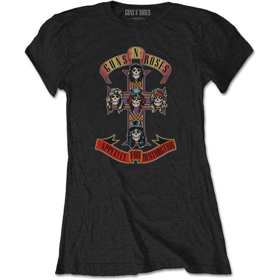 T-Shirt - Guns N Roses - Appetite for Destruction - Lady-Metalomania