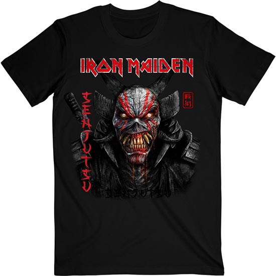 T-Shirt - Iron Maiden - Senjutsu Cover Vertical Logo