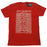 T-Shirt - Joy Division - Unknown Pleasures - Red