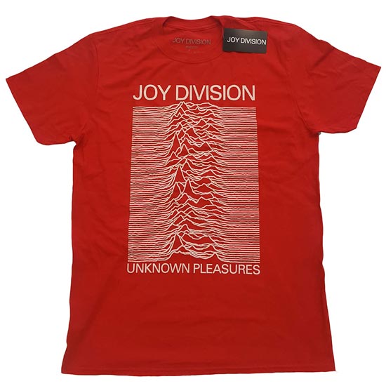 T-Shirt - Joy Division - Unknown Pleasures - Red