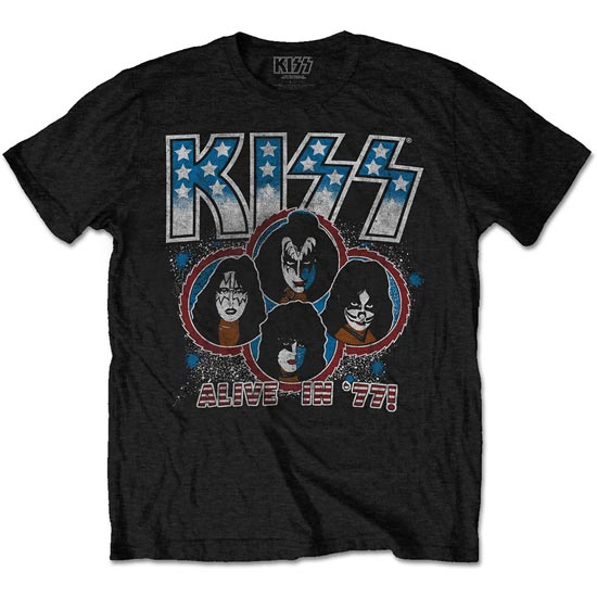 T-Shirt - Kiss - Alive In '77