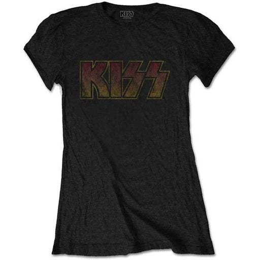 T-Shirt - Kiss - Vintage Classic Logo - Lady