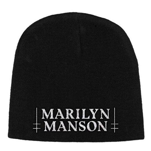 Beanie - Marilyn Manson - Logo in White