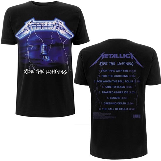 T-Shirt - Metallica - Ride The Lightning - Tracks