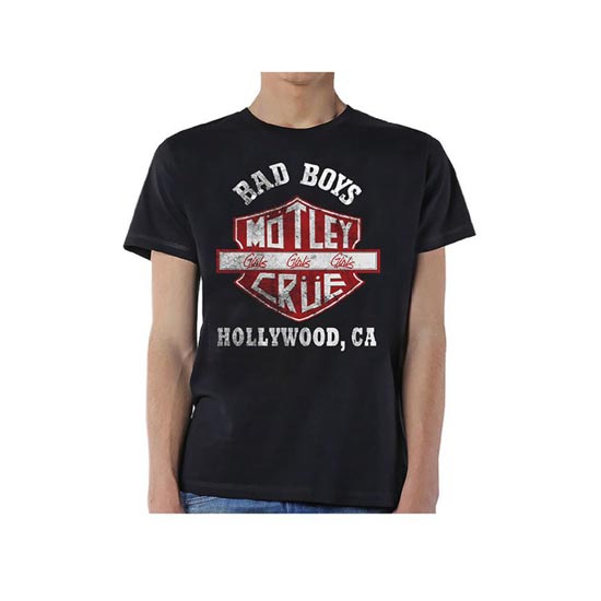 T-Shirt - Motley Crue - Bad Boys Shield