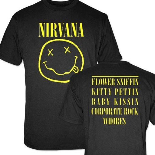 T-Shirt - Nirvana / KC - Happy Face Flower Sniffin