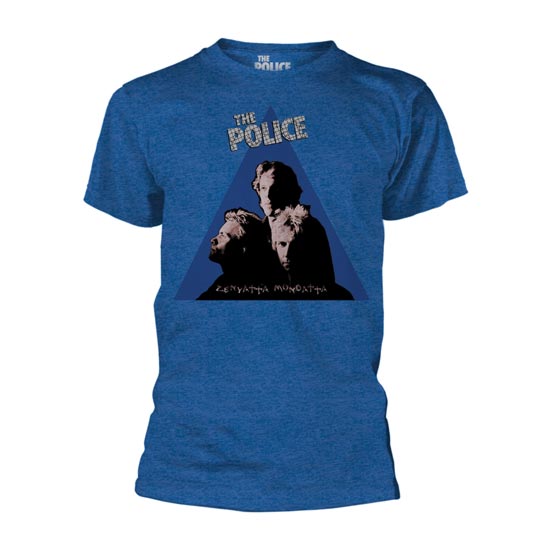 T-Shirt - The Police - Zenyatta Album Cover - Blue-Metalomania