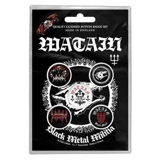 Button Badge Set - Watain - Black Metal Militia