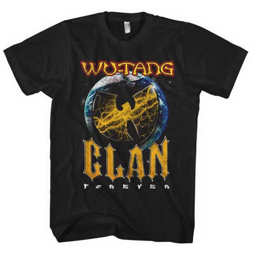 T-Shirt - Wu-Tang Clan - Bat Globe Forever-Metalomania